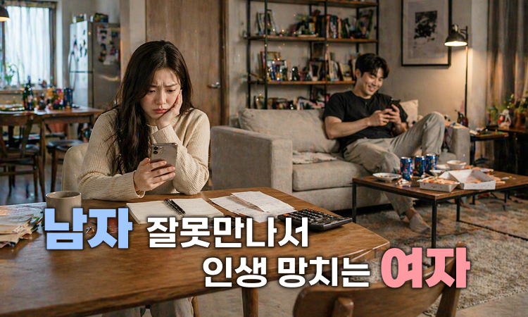 남자 잘못 만나서 인생 망치는 여자